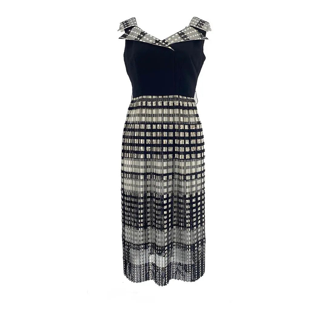 Chic Black and White Checkered Ensemble ULA